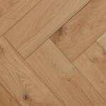 C908 – Visgraat Eiken lamelparket, Rustiek, 125 mm, Onbehandeld