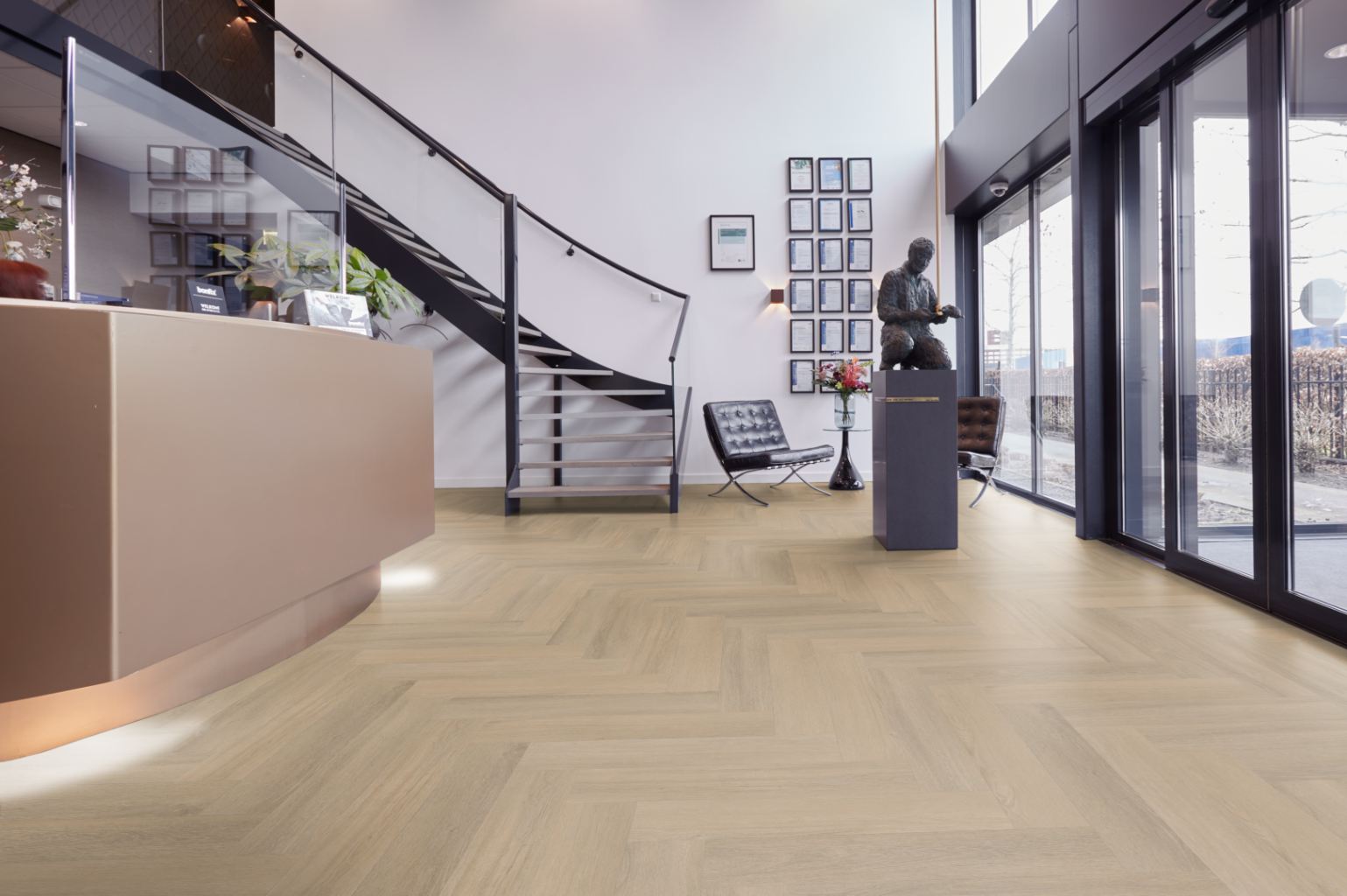 Straq P590 visgraat dryback warm beige - Afbeelding 5