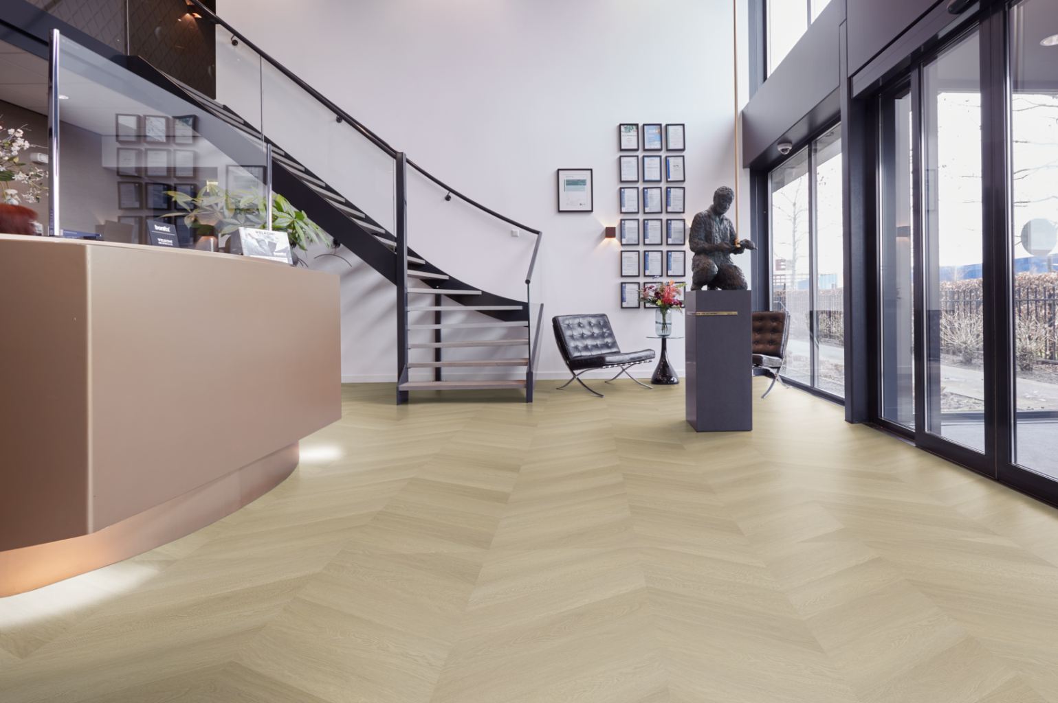 Straq P623 hongaarse punt dryback natural oak - Afbeelding 5