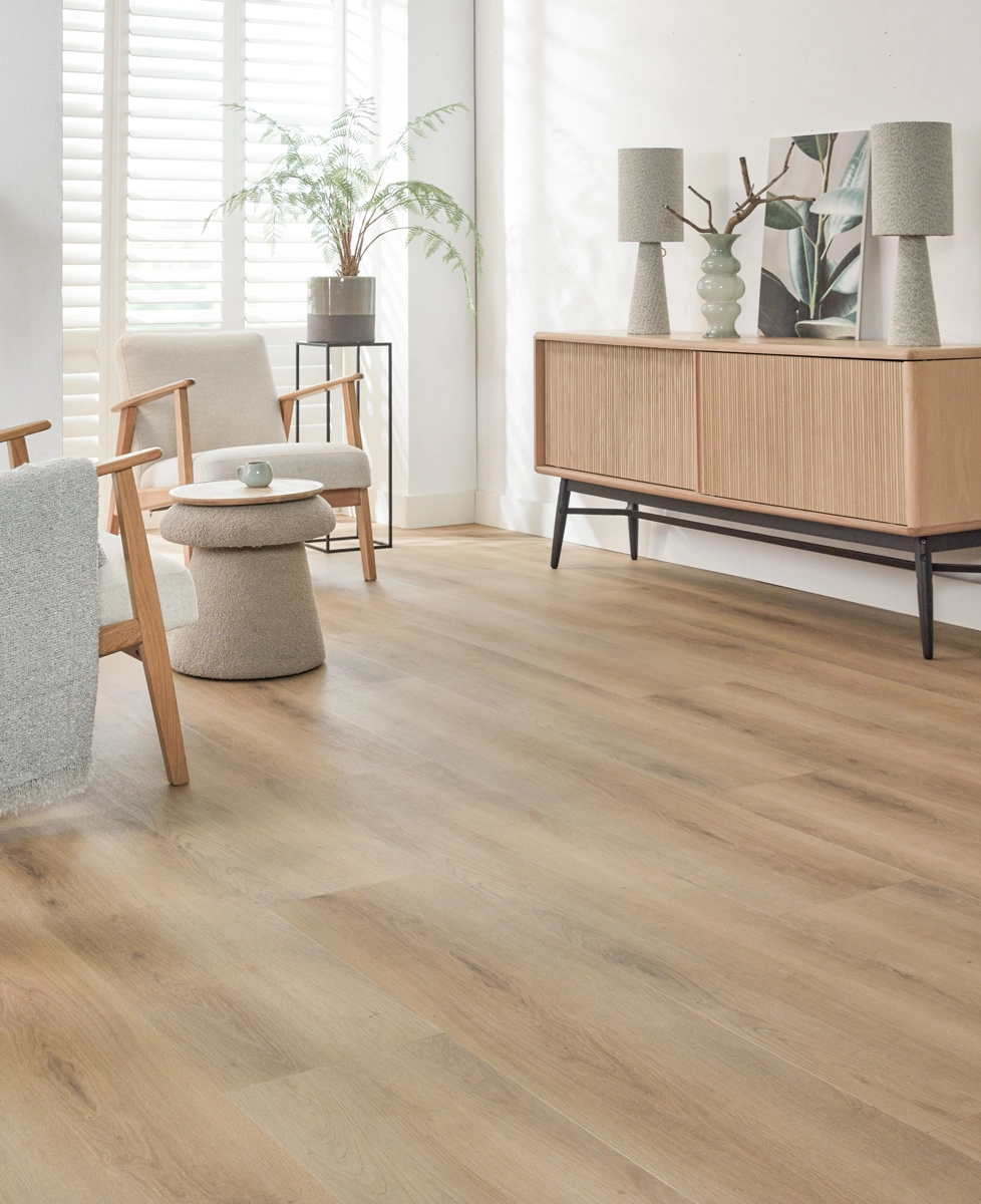 Floer Landhuis Click PVC vloer Landelijke Eik woonkamer 2.webp