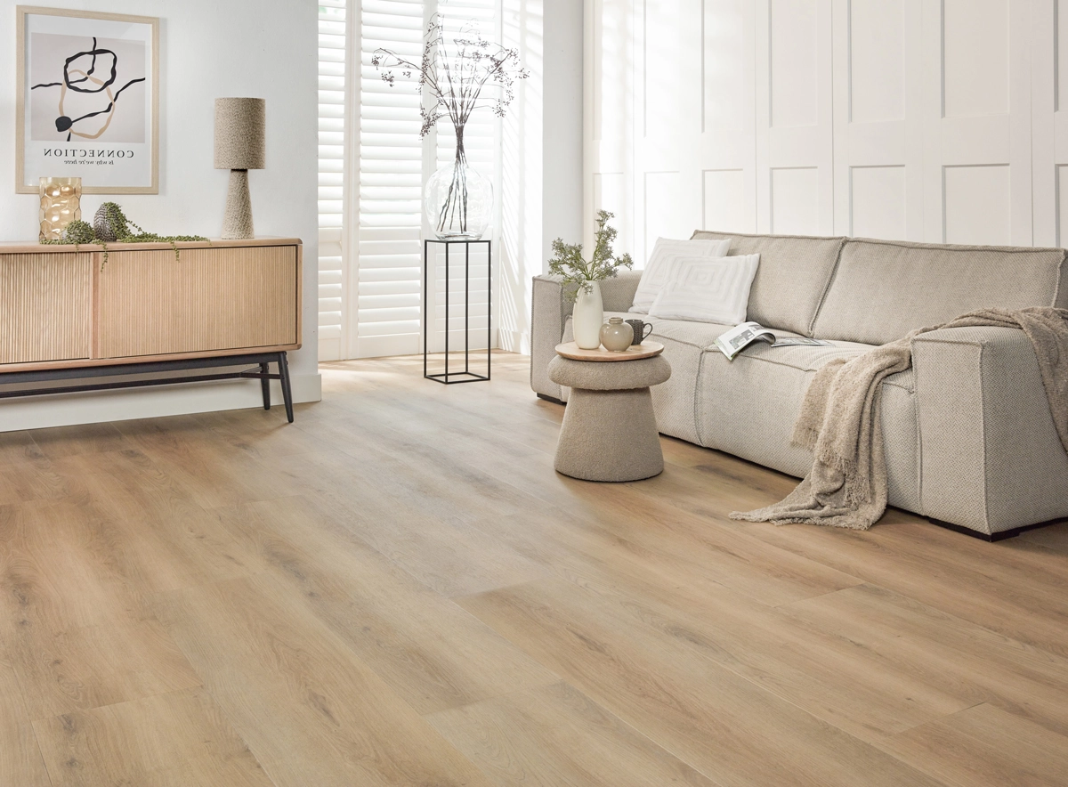 Floer Landhuis Click PVC vloer Landelijke Eik woonkamer 4.webp