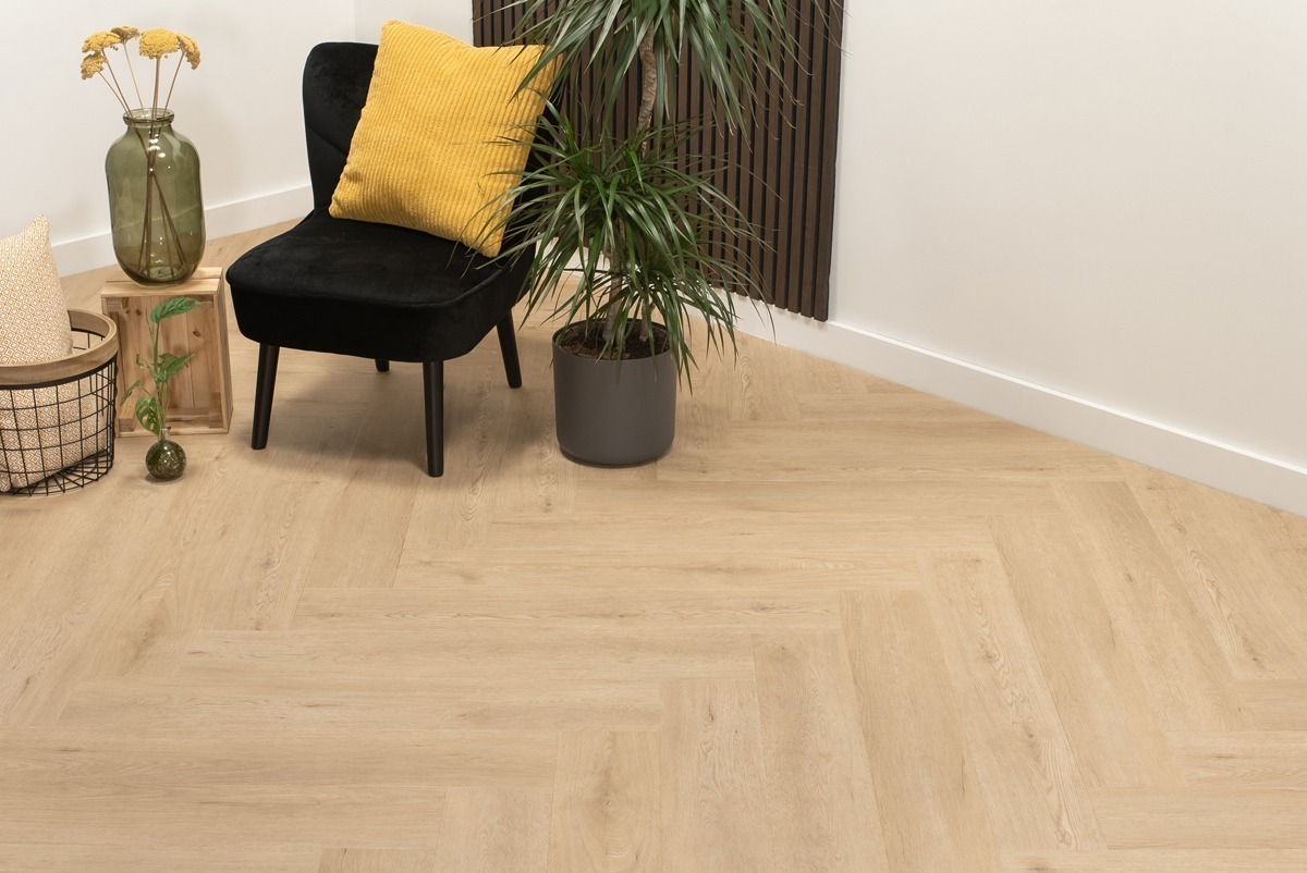 Floer Walvisgraat Click PVC Gaia Grijsbeige sfeer perspectief boven.jpg